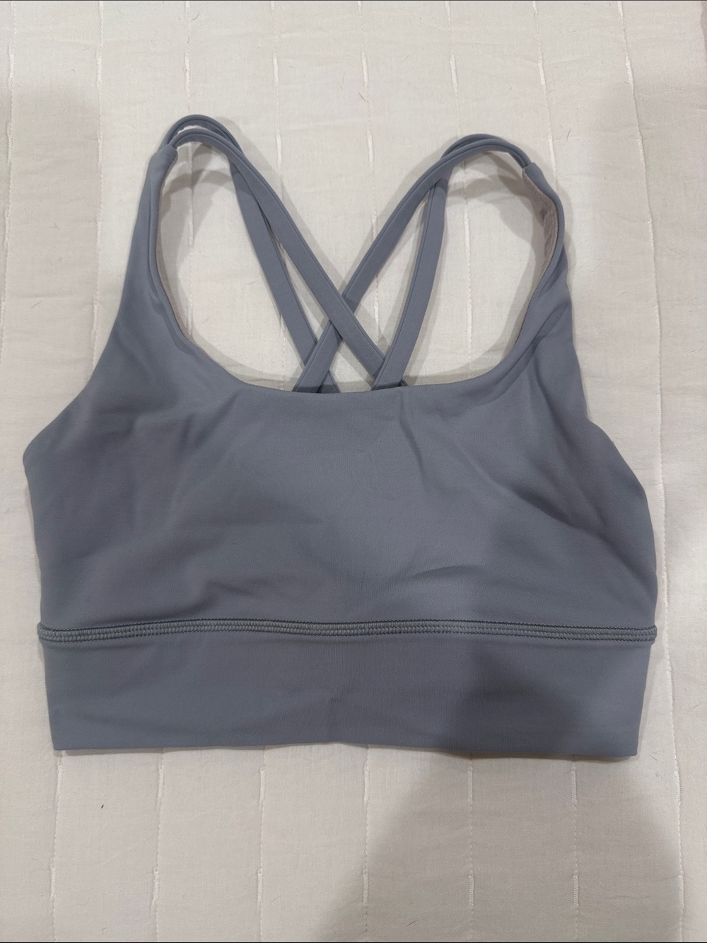 lululemon athletica Cross-Back Sports Bra in Slate Gray-Blue
